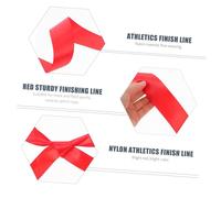 PENIKOKO Red Athletics Finish Line Rope Track Victory Running Sprint Ribbon for Sports Events Safe Lightweight Design Suitable for Athletes Cooperation Training