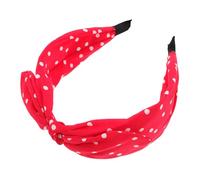 PENIKOKO Red Bunny Ears Headband with Chic Bow Lightweight Hairband for Women Cute Rabbit Ear Hair Accessory for Spa Makeup Party Easter Costume Portable and Stylish Design
