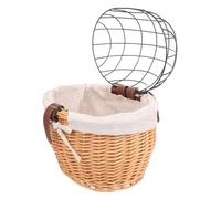 PENIKOKO Removable Pet Bike Basket with Iron Frame Front Dog and Cat Carrier Bag Portable Handlebar Storage for Accessories Easy to Install and Carry