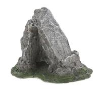 PENIKOKO Reptile Hideout Cave Realistic Aquarium Decoration for Fish Tanks Resin Accessory for Leopard and Tortoise Habitats Versatile and Easy to Clean Cave Design