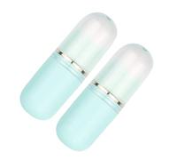 PENIKOKO Retractable Blush Brush Compact Travel Makeup Tool Soft Bristles Multifunctional Capsule-shaped Sky-blue Foundation and Powder Brush for Women Portable Cosmetic Accessory