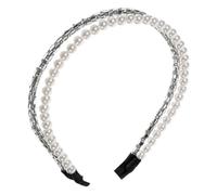 PENIKOKO Rhinestone Double Row Headband for Women Hair Hoop Accessory Non-slip Comfortable Fit Elegant Wedding and Party Hair Decor Suitable for Various Hairstyles