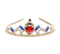PENIKOKO Rhinestone Inlaid Tiara Headband for Elegant Heart Design Hair Accessory for Birthdays Weddings and Parties Comfortable Fit for Little Princesses