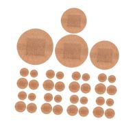 PENIKOKO Round Fabric 100pcs Large Breathable Adhesive Patches 22-38mm Waterproof Dot for Finger Joints and Elbows Wound Care