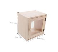PENIKOKO Rustic Mailbox Wall Mounted Mail Holder Outdoor Milk Boxes Locking Mailbox Case for Milk Beige