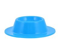 PENIKOKO Silicone Egg Holder Tray Blue 6-Cup Soft Boiled Egg Poacher with Non-Slip Design for Refrigerator and Breakfast Use