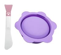 PENIKOKO Silicone Foldable Mask Mixing Bowl Set 2pcs with Stirring Stick Nonstick Wax Melting Pot for Hair Removal Beauty Facial Mask Tool at Home and Salon Use