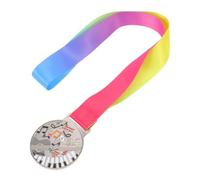 PENIKOKO Silver Music Award Medals for Zinc Alloy Medals Featuring Musical Notes and Instruments Elegant Prizes for Piano Violin Singing and Dance Competitions