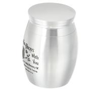PENIKOKO Silver Parrot Memorial Cremation Tank Mini Ashes Urn Lightweight Keepsake Casket for Bird Funeral Remembrance