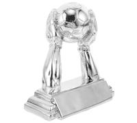 PENIKOKO Silver Soccer Goalkeeper Trophy Resin Football Award for Championship Winners School Team Celebrations Home Office Display