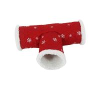 PENIKOKO Small Pet Animal Tunnel Warm Fleece Hideout Bed Soft Shaped Channel for Hamster Gerbil Guinea Pig Rabbit Safe Cozy Play Tube Random Color Random Color
