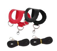 PENIKOKO Small Pet Hamster Harness Leash Set, 2 Pieces Adjustable Outdoor Traction Rope for Hamsters, Flying Squirrels and Lizards, Includes Harnesses for Secure Walking