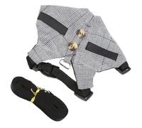 PENIKOKO Small Pet Harness with Leash Set, Striped Chest Strap Rabbit and Hamster Traction Rope Suit, Size S, Lightweight Walking Gear for Small Pets and Rabbits
