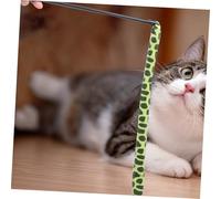 PENIKOKO Snake-shaped Cat Teaser Wand Interactive Cat for Indoor Kittens Scratch-resistant Lightweight Stick with Built-in Rattling Paper to Inspire Hunting Instincts and Enhance Playtime