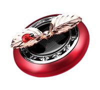 PENIKOKO Solar Car Air Purifier Rotating Apple Flower Car Aromatherapy Air Freshener for Vehicle Dashboard Gadget