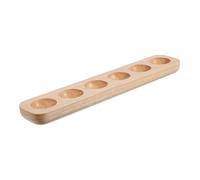 PENIKOKO Solid Wood Egg Holder Tray for Fresh Eggs Space-saving Fridge and Countertop Organizer Slot Design for Kitchen Display and Storage