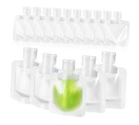 PENIKOKO Squeezable Travel Bags 30ml Mini Refillable Containers for Shampoo Body Wash Lotion Toiletries 15 Pieces for Travel Convenience