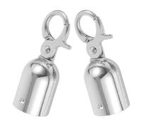 PENIKOKO Stainless Steel Cord End Snap Hook with Rope End Stopper Secure Fastening Rope Connector Easy Attachment Decorative Metal Wire Caps for Hospitality and Events