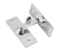 PENIKOKO Stainless Steel Door Latch Bolt Large Silver Sliding Door Lock with Simple Right Angle Design for Indoor and Outdoor and Windows