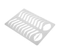 PENIKOKO Stainless Steel Eyebrow Shaping Stencil Mold Lightweight Makeup Practice Accessory for Salon and Personal Use with Multiple Brow Styles