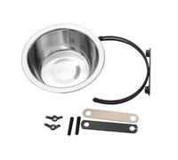 PENIKOKO Stainless Steel Hanging Pet Bowl for Cage Dogs Cats Puppies Safe Convenient Feeding Water and Food Dish Suitable for Small Medium Pets Easy to Clean Spill Resistant Design