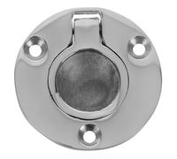 PENIKOKO Stainless Steel Round Deck Cover Handle Heavy Duty Flush Pull with Polished Finish for Boat Yacht Deck Fixation