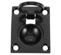 PENIKOKO Stainless Steel Square Flush Pull Ring Handle for Boat Hatch Cover Deck Plate Latch with Secure Seal Recessed Hidden Cabin Opening Cover for Yacht Furniture