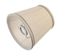 PENIKOKO Sturdy Metal Supported Pleated Lampshades, Practical Cloth Lamp Shades for Floor and Wall Lights, 6X6X5.5 Inch Cream Colour