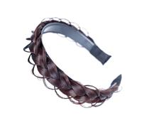 PENIKOKO Synthetic Hair Braided Headband for Women Lightweight Non-slip Fishbone Braid Hair Accessory Comfortable Material Stylish Hairband for Daily Wear