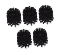 PENIKOKO Toilet Brush Head Replacement 5pcs Set Plastic Cleaning Brush Heads for Bathroom Toilet Bowl Scrubbing Household Cleaning Supplies