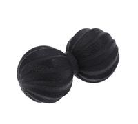 PENIKOKO TPE Peanut Massage Ball for Back and Body Relief Spiral Pattern Therapy Roller for Muscle Relaxation Trigger Point Release Neck Shoulder Leg Massage Black