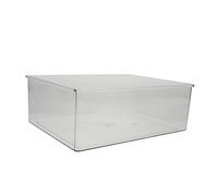 PENIKOKO Transparent Large Hamster Bath Basin Pet Bathtub and Toilet Container for Small Pets Practical and Odor Guinea Pig Bathing Accessory with Lovely Design