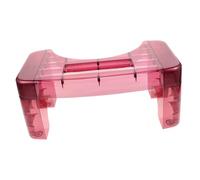 PENIKOKO Transparent Plastic Toilet Step Stool for Adults Portable Squat Potty Stool for Bathroom Training Friendly Design for Independence Suitable for Home and Public Restrooms Compact