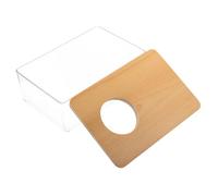 PENIKOKO Transparent Small Hamster Sand Bath Container with Smooth Edges Acrylic and Material Easy to Clean Multi Functional Pet Bathroom for Rest Play and Bath