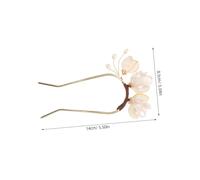 PENIKOKO U Shaped Hairpin Hair Pin for Women Lightweight Secure Hold Chinese Style Hair Stick for Qipao and Vintage Bun Hairstyles Intricate Wrapped Floral Design