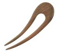 PENIKOKO U Shaped Wooden Hairpin Prong Hair Fork for Women Lightweight Retro French Hair Stick with Unique Wood Texture