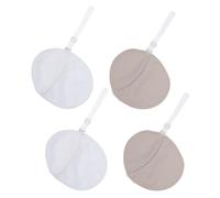 PENIKOKO Underarm Sweat Absorbent Pads 2 Pairs Reusable Washable Armpit Sweat Protectors with Shoulder Straps for Women and Men Summer