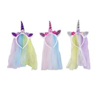 PENIKOKO Unicorn Headband Hair Accessories, Colourful Plastic Fashion Headdress with Comfortable and Smooth Design, for Stage and Costume Party