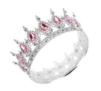 PENIKOKO Vintage Baroque Crystal Rhinestone Bridal Tiara Headband Comfortable Alloy Wedding Crown Hair Accessory for Bride Princess Birthday Party and Cosplay Celebration