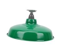 PENIKOKO Vintage Retro Enamel Ceiling Hanging Lamp Cover Iron Workshop Lampshade for Outdoor Porch Dining Living Simple Installation Light Cover Decor Compatible