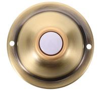 PENIKOKO Vintage Style Wired Metal Doorbell Button - Heavy Duty Decorative Round Push Button for Residential and Office Use, Retro Wall-Mounted Commemorative Door Chime