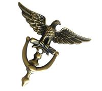 PENIKOKO Vintage Style Zinc Alloy Door Knocker with Peephole Replacement Retro European Eagle Head Design Security Door Viewer for Home Hotel Office Furniture Easy to Install and Clean