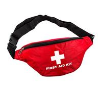 PENIKOKO Waist Bag Waterproof Emergency Pouch Portable Medical Kit for Outdoor Travel Red Compact Emergency Waist Pack
