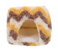 PENIKOKO Warm Small Pet Bed Cozy Coral Fleece Hamster Nest for Winter Sleeping Cave Portable Hideout for Hamsters Sugar Gliders Squirrels Lightweight and Easy to House