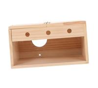 PENIKOKO Wear-resistant Wooden Bird Nest Nesting Box with Medium Right Opening Breeding House for Parakeets Cockatiels Budgerigars Indoor Bird Supply