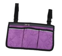 PENIKOKO Wheelchair Arm Rest Pouch with Front Pockets Storage Space Portable Side Bag for Scooter Walker Rollator Compatible Seat Side Container Organizer