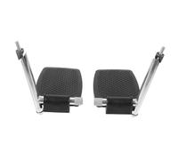 PENIKOKO Wheelchair Footrest Replacement Pedal Pair with Abs Plastic Footplates Heavy Duty Universal Leg Rest for Wheelchair Spare Parts and Elevating Support in Mobility Assistance