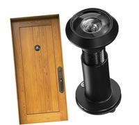 PENIKOKO Wide Angle Door Viewer Peephole Clear Optical Glass Security Spyhole for Front Doors with Fine Thread and Adjustable Fit Design