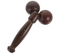 PENIKOKO Wooden Double Ball Facial Roller Massage Tool Handheld Skin Care Massager for Eye and Face Natural Wenge Wood Eye Massage Roller for Women