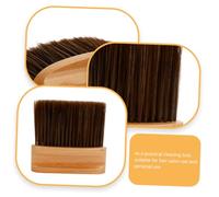 PENIKOKO Wooden Hairdressing Cleaning Brush High Density Neck Hair Remover for Barbershops and Salons Broken Hair Cleaning Tool for Neckline and Ear Dusting